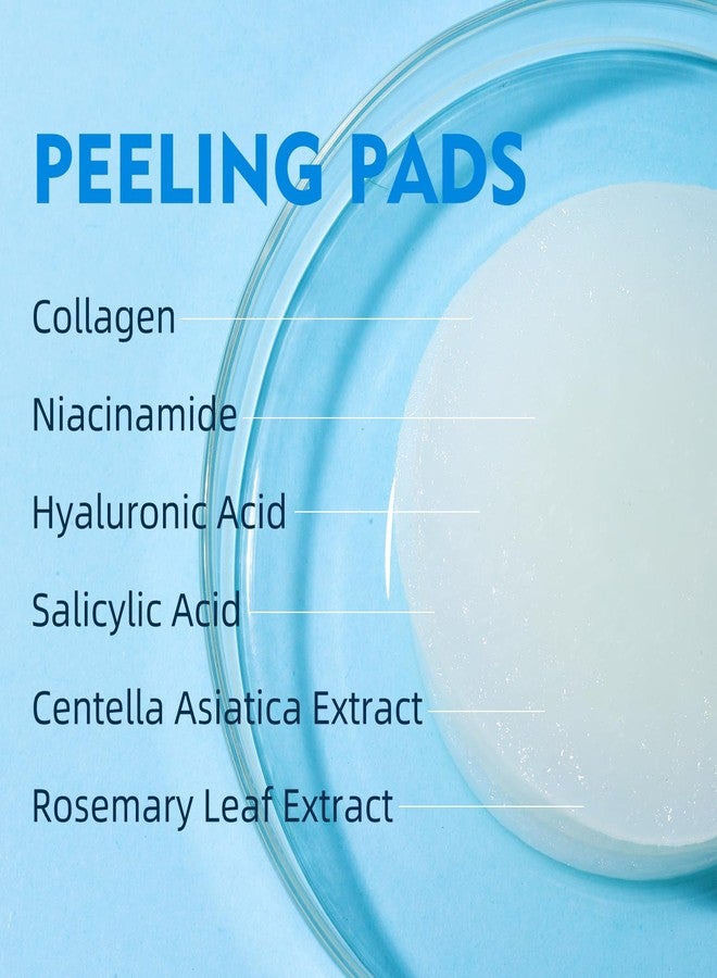 IREV Facial Toner Pads for Exfoliation and Pore Care with Hyaluronic Acid, Salicylic Acid, Collagen, Hydrating Facial Treatment, Pore Minimizer, Redness Relief, Radiant Skin, 100 Count - Image 5